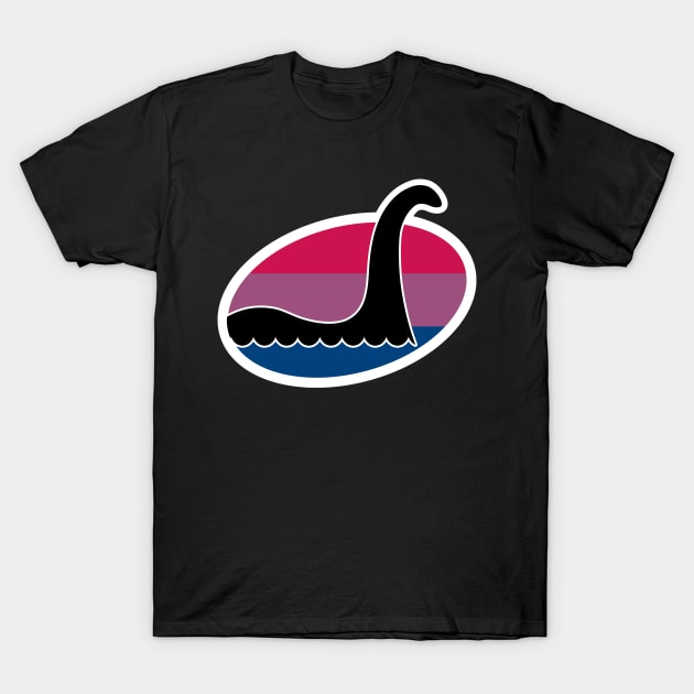 Bisexual Nessie Cryptid Pride T-Shirt by Nerd Trinkets